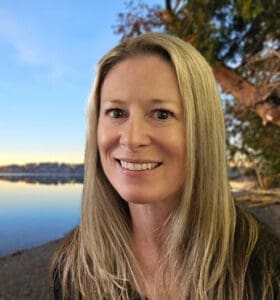 Headshot of Angela Visser, new Finance & Strategy Director